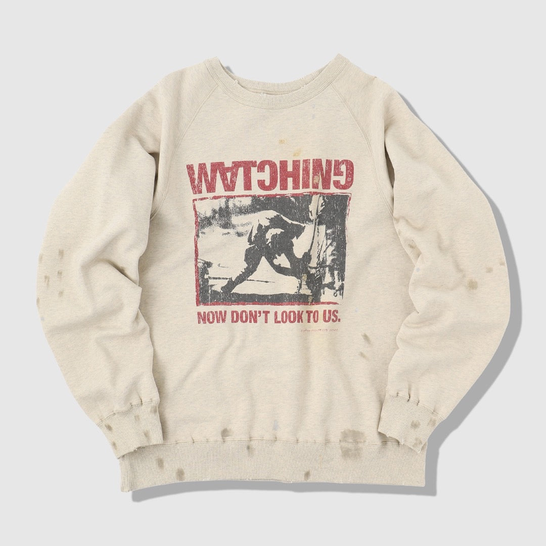 GOD'S WATCHING CREW NECK / NOW DON'T LOOK TO US
