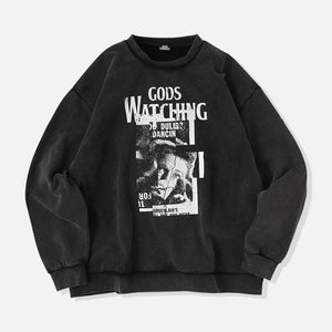 GOD’S WATCHING CREW NECK SWET / THE LADY free