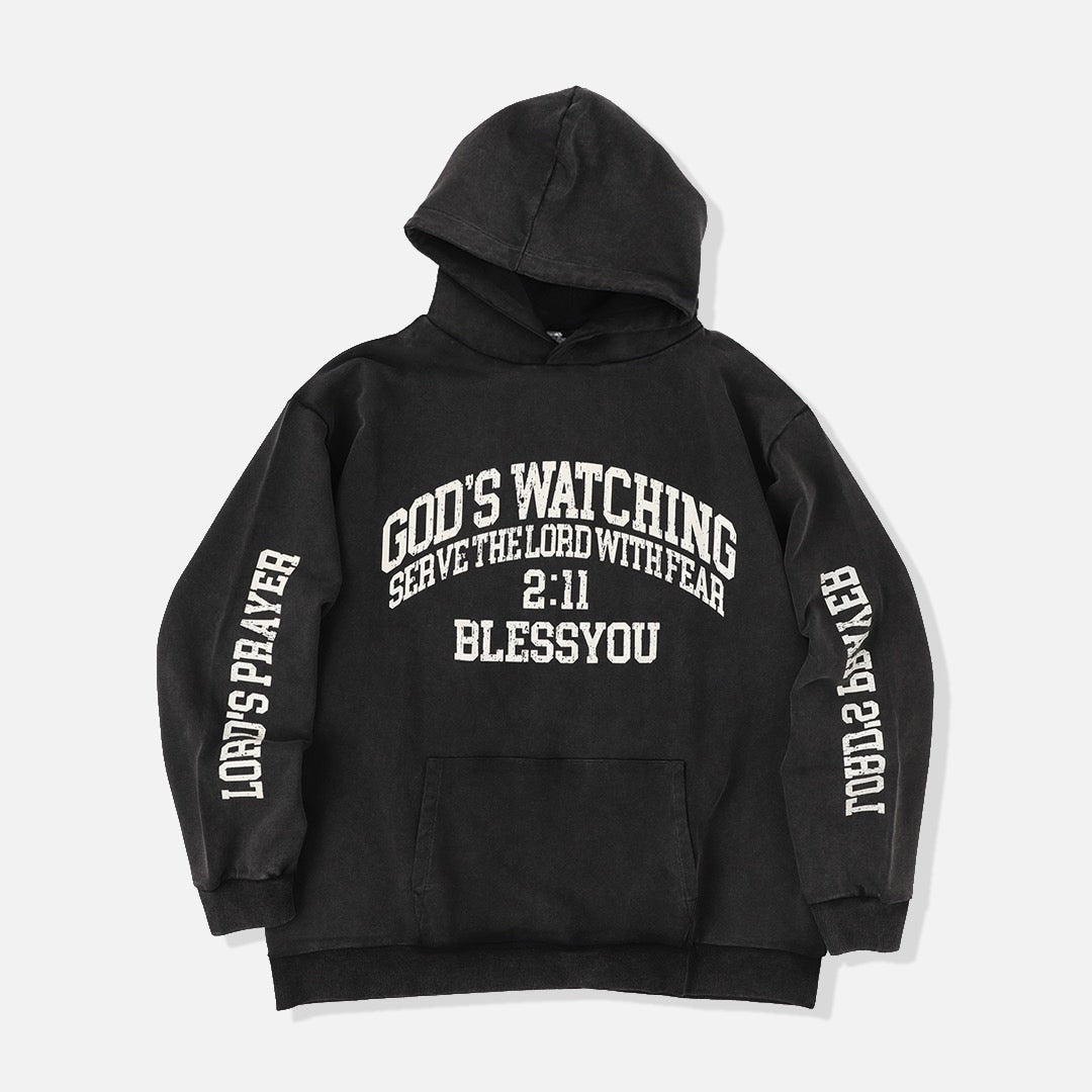 GOD’S WATCHING HOODIE / 2:11 free