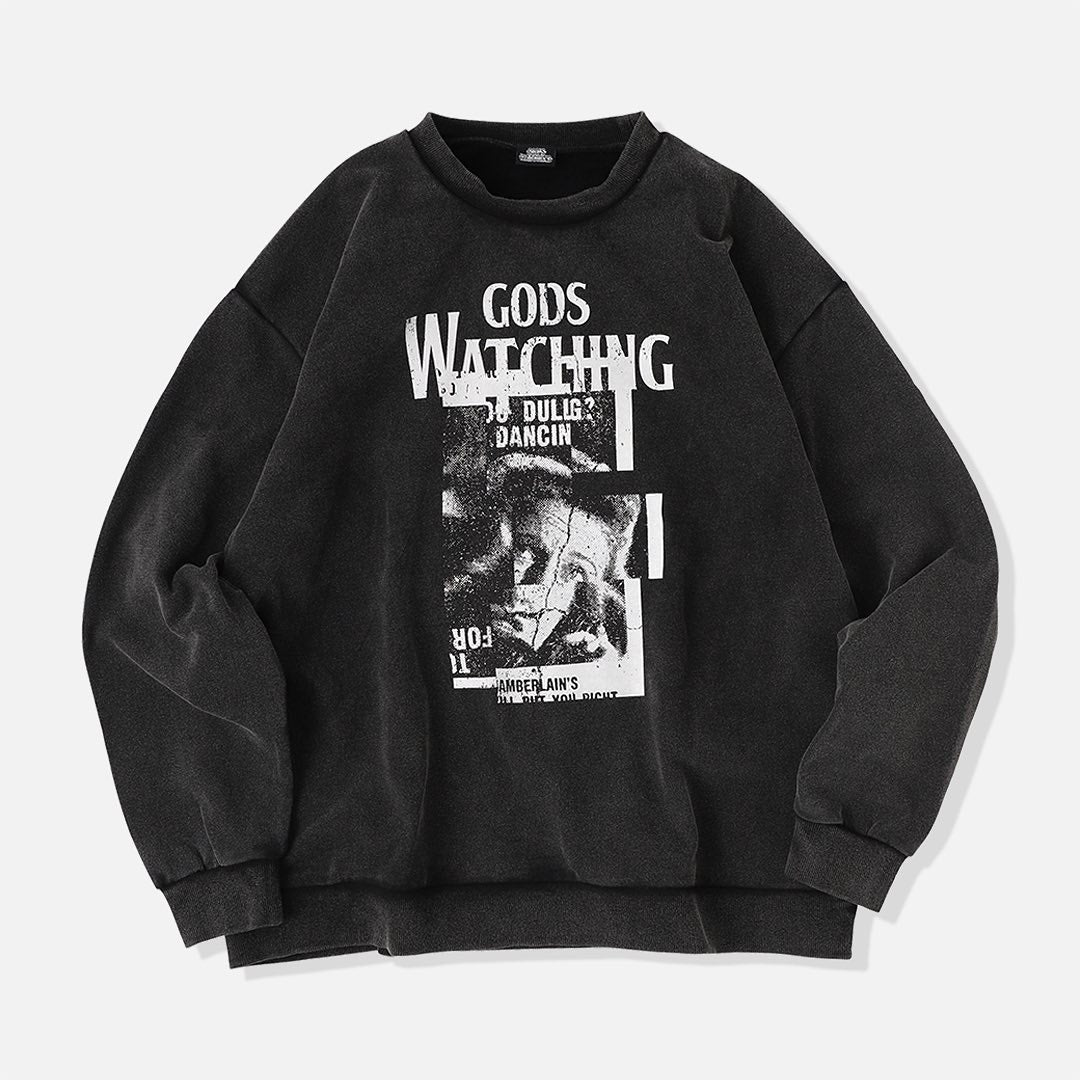 GOD’S WATCHING CREW NECK SWET / THE LADY